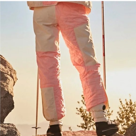 Free People Movement Pants Pink Landscape View Ski Waterproof Pants - Picture 3 of 9